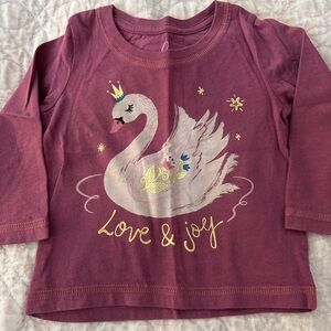 Peek swan 🦢 long sleeve top 6-12 month